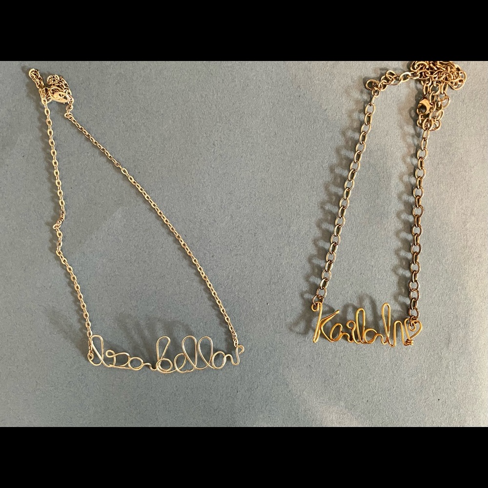 Name necklaces